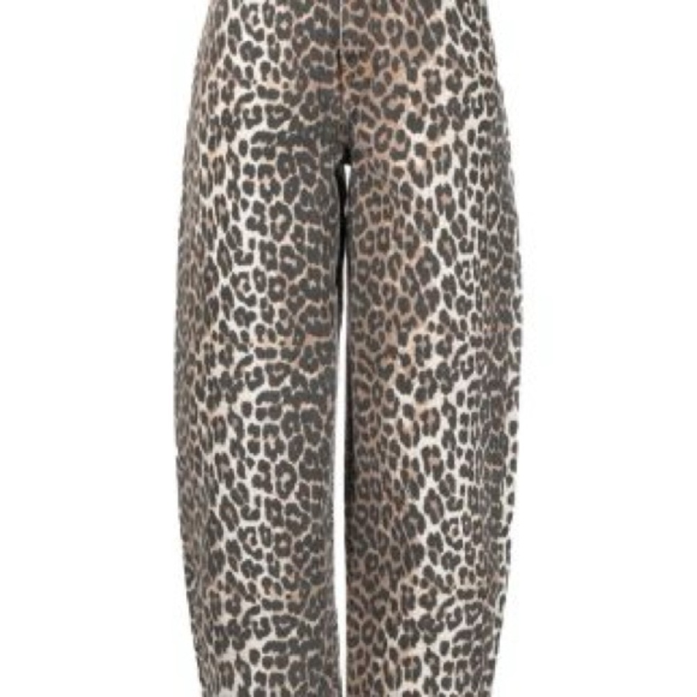 Ganni Leopard Print Pants